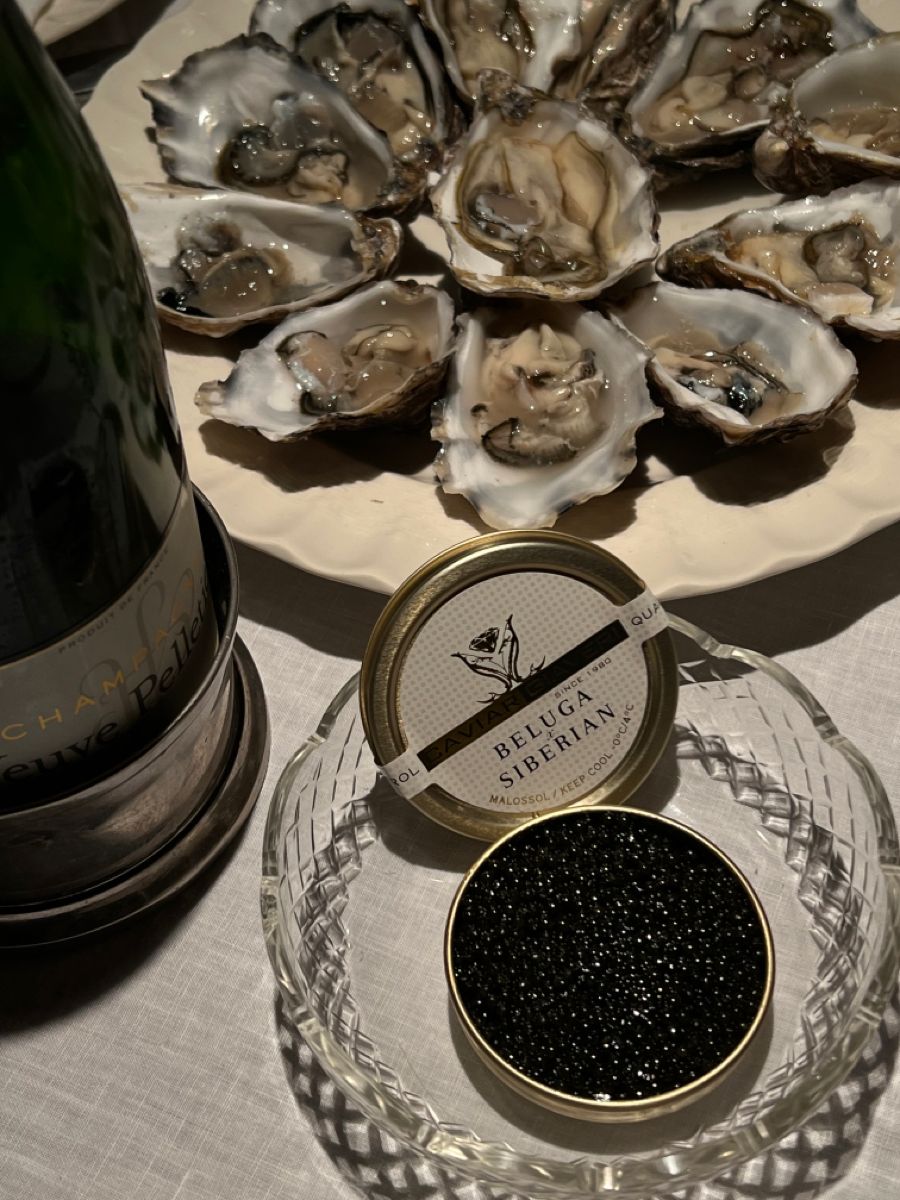 Oysters Champagne & Caviar